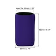 thumbnail image 2 of Uxcell Can Cooler Sleeves  Insulated Collapsible Neoprene Covers 2.6mm for 12 Oz Cans Bottles, Blue Purple Pack of 3, 2 of 5