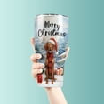 thumbnail image 3 of Merry Christmas Vizsla Enjoys Woofmas Winter Xmas Holiday 30oz Stainless Steel Tumbler Insulated Cup with Lid Vizslas Dog Lover Gifts Idea - 02022, 3 of 5