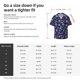 thumbnail image 5 of Balery purple Skull flower Camisa Casual de Manga Corta con Botones para Hombre, Texturizada, Estilo Cubano, para Playa, Verano-Large, 5 of 5