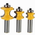 thumbnail image 4 of Carpintería 1/2 "Vástago redondo 1/2" Diámetro de corte Rebordear Router Bit de madera 12.7mm Cola Brocas de enrutador de abalorios, 4 of 7
