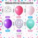 thumbnail image 2 of Globos de látex GRESATEK de 30 cm con estampado de patas de perro, morado, rosa y azul, 2 of 7