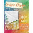 thumbnail image 2 of Art Teacher Appreciation Gifts, Flannel Blanket Throws (50"x 65") for Fine Visual Arts Teachers, Drawing Painting Instructors for Christmas, Appreciation Day - Rainbow, 2 of 5