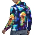 thumbnail image 3 of Bingfone Transparent Jellyfishes Men'S Drawstring Hoodie Long Sleeve Pocket Sweatshirts-Large, 3 of 9