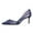 Navy, variant on Womens Elegant Crystal Studs Mesh D'Orsay Pointy Closed Toe Mid Heel Pumps Slip On Bridal Party Shoes Size 16 Pink