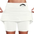 thumbnail image 1 of Women's Mid Rise Culottes With Pocket Sports Casual Fashion Printed Skirt, 1 of 5