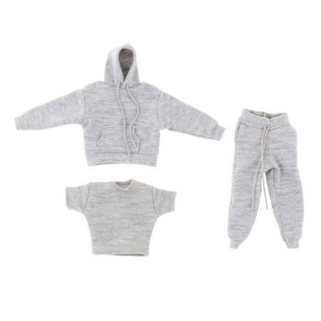 1/12 Solider Clothes Hoodie and Pants Solider Sports suits for Gray price history on PriceWatchPro