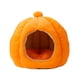 thumbnail image 1 of Cama para gatos de calabaza para gatos de interior, autocalentable, tienda de campaña para gatos, cueva, perrera acogedora, nido para gatos durmiendo, naranja l, 1 of 9