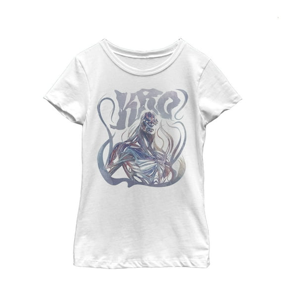 Girl's Marvel Eternals Kro Pastel  Graphic Tee White Small