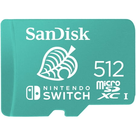 UPC 619659184643 product image for SanDisk 512GB microSD UHS-I Memory Card for Nintendo Switch Animal Crossing Leaf | upcitemdb.com
