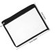 thumbnail image 2 of PVC Clear Zipper Pouches Pencil Case for Organizing 6Pcs Black Bags, 2 of 5