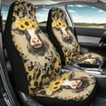thumbnail image 3 of Renewold Cow Sunflower Leopard Print Car Seat Cover for Women Men, Car Seat Protector Car Accessories Decor Universal Fit Most Cars Sedan SUV Trucks, 3 of 7