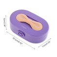 thumbnail image 2 of Unique Bargains 1 Pc Bow Design Jewelry Box Jewelry Organizer Purple Light Pink ABS TPE, 2 of 5
