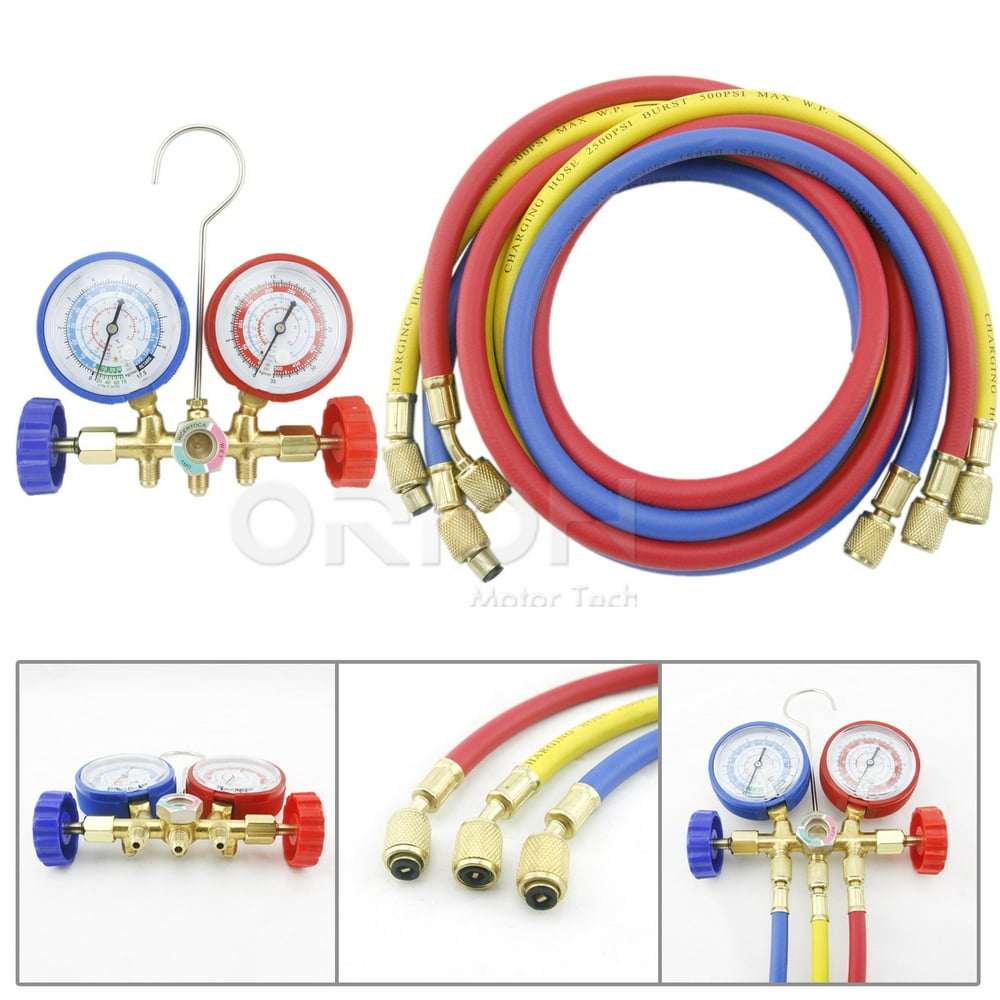 Manifold Gauge Set R22 R12 R134A A/C Diagnostic