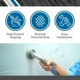 thumbnail image 2 of BodyMed 16-inch Chrome Plated Steel Grab Bar - Anti-Slip, Safety Aid Support for Bathrooms, Showers, Bathtubs and Toilets - Perfect for Adults and Seniors, 2 of 6