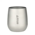 thumbnail image 1 of Tasse Isolée Double Paroi en Titane Ultralégère 120ml pour Camping Randonnée Bureau à Domicile, 1 of 7