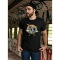 thumbnail image 2 of Unicorn Riding Dinosaur T-Shirt Men -Image by Shutterstock, Male x-Large, 2 of 4