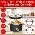 thumbnail image 3 of Brentwood 2.6-Qt. Electric Hot Pot Cooker with Steamer, 700W, Ceramic Nonstick, Black, 3 of 7