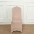 thumbnail image 3 of BalsaCircle 100 Rose Gold Spandex Stretchable Banquet Solid Chair Covers Slipcovers, 3 of 8