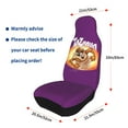 thumbnail image 7 of 2PCS Taz Mania Car Seat Cover for Women Men Washable Soft Thin Driver Seat Protector for Auto SUV Truck Auto Accessories, 7 of 7