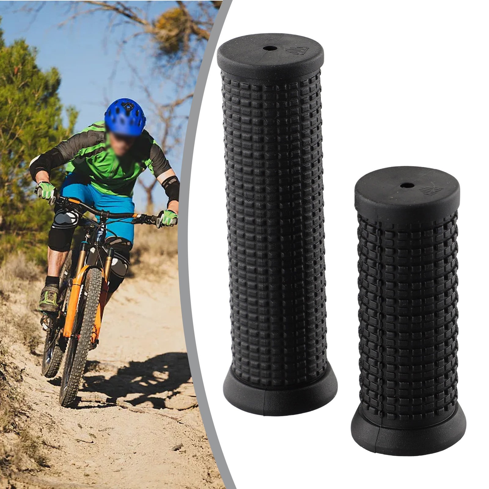 Poignées De Guidon Vélo Ergonomiques - Antidérapantes - Double Verrouillage - Pour VTT, VTC, Vélo Électrique - 4