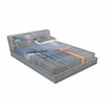 thumbnail image 3 of Ambesonne Nautical Fitted Sheet & Pillow Sham Set, Sunset Ocean Romance, Twinxl, Grey Beige, 3 of 3