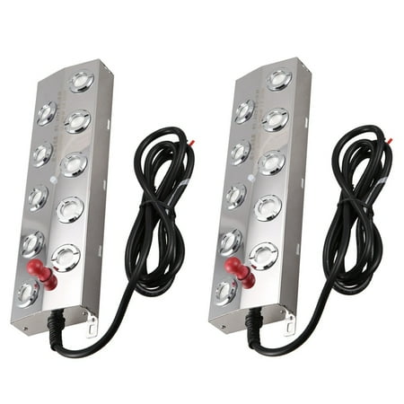 

2X 10 Head Ultrasonic Mist Maker Fogger Stainless Steel Humidifier Aeromist Hydroponics Nebulizer Fountain Atomizer