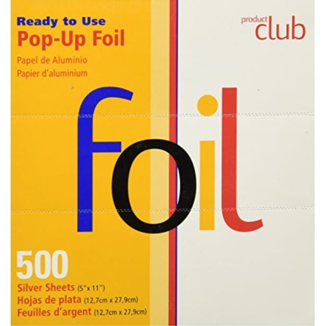 product club foil sheets 500 count pop up
