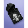 thumbnail image 3 of Vintage Alien Design Hoodie Men - Men Hoodie, Black, Medium, 3 of 4