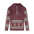 thumbnail image 3 of Sudadera con capucha para hombre, moda informal, estilo casual, con estampado de movimiento, suéter con capucha, blusa de poliéster para hombre, 3 of 4
