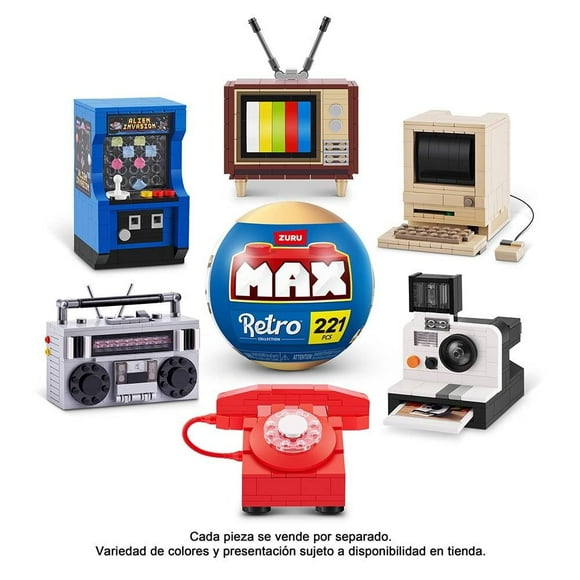 MAX Premium Retro Building Bricks Collection ZURU MAX Juguetes al aire libre