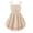 Champagne, variant on Arshiner Girls Summer Spaghetti Strap Dresses Flowy Tiered Ruched Smocked Back Casual Beach Midi Sundress
