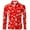 Red@GC@, variant on CONZONE Mens Buttons Down Shirts Long Sleeve Shirts For Men Trendy Floral Graphic Lapel Soft Lightweight Tops