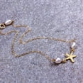 thumbnail image 4 of Ruanlalo Beach Women Starfish Anklet Ankle Bracelet Faux Pearl Sandals Foot Chain Jewelry Golden, 4 of 6