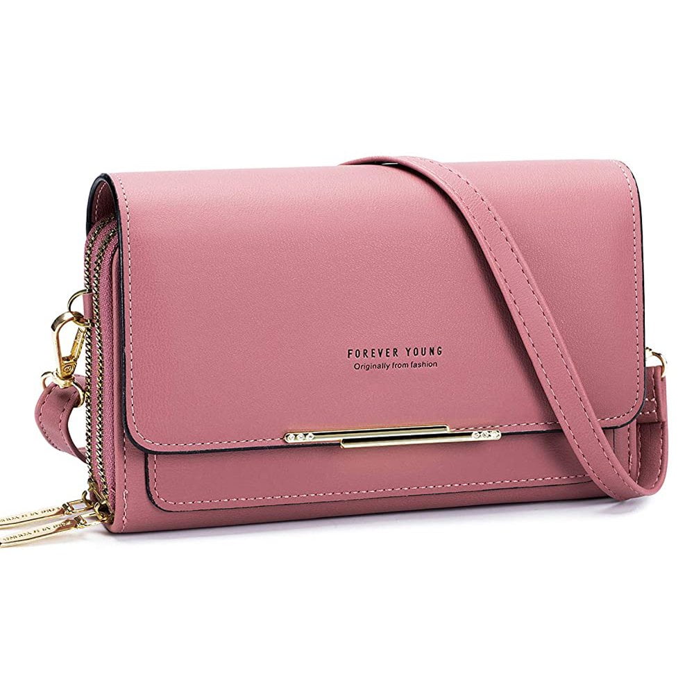 Roulens Small Crossbody Bag for Women,Cell Phone Purse Women's Shoulder Handbags Wallet Purse with Credit Card Slots