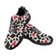 thumbnail image 1 of Zapatillas de deporte de malla con estampado de vaca para mujer, zapatos planos con cordones transpirables, calzado informal, 1 of 6