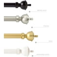 thumbnail image 6 of eTeckram 5/8" Single Curtain Rod with Royale Finials,Weathered White,28‘’-48‘’, 6 of 6