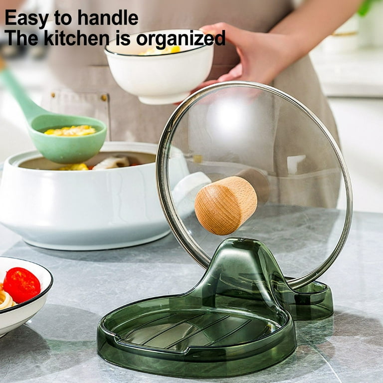 Kitchen Accessories Organizer Ladle Spoon Holder Cooking Spoon Rest Utensil  Spatula Holders Pan Pot Cover Lid Rack Stand
