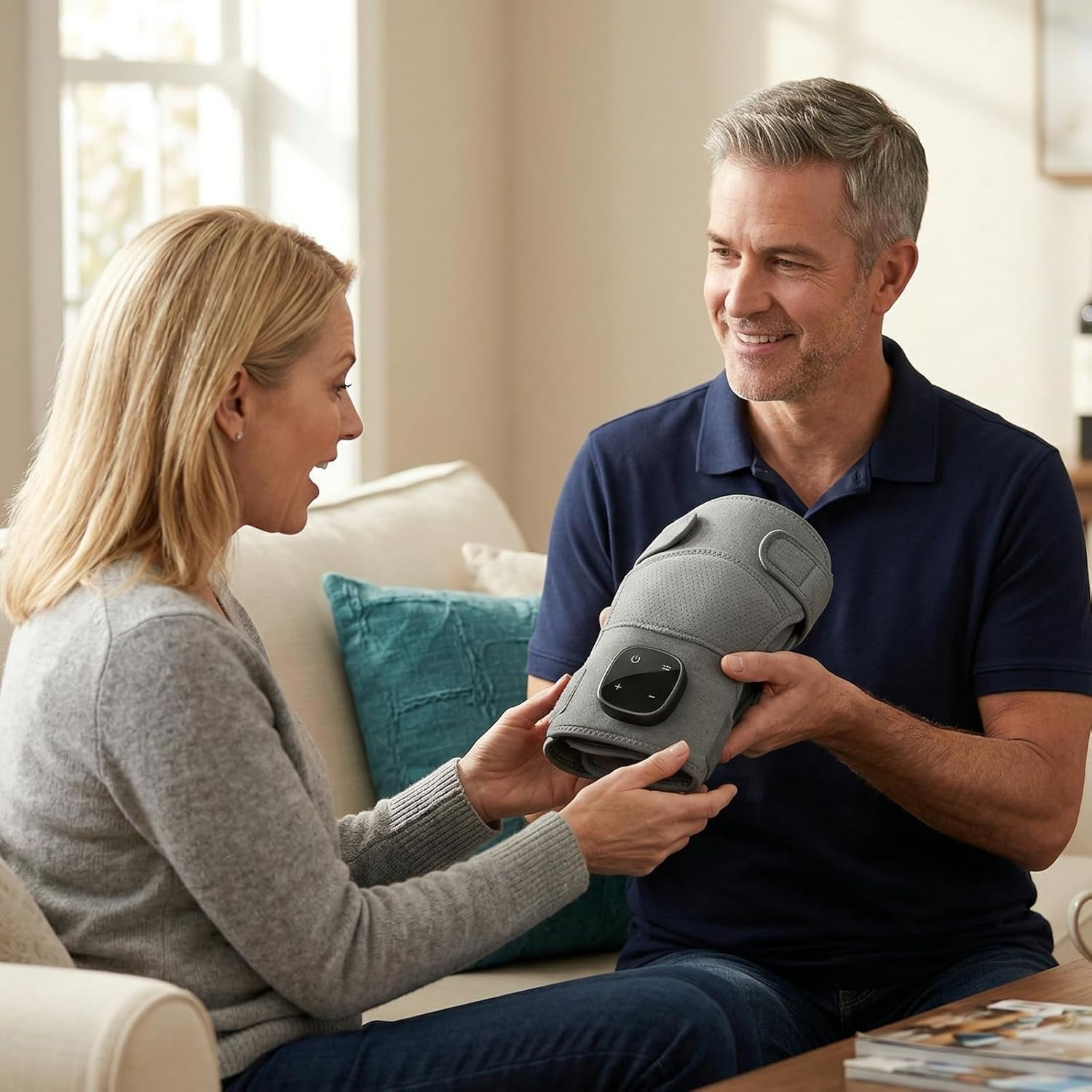 Triple Method Shoulder Massager with Heat, Compression & Vibration Massage, Triple Therapy for Shoulder Tension, Muscle Pain Relief & Relaxation