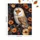 thumbnail image 3 of Qisvanset Framed Canvas Wall Art 12x16 Inch Mushroom Wildflower Barn Owl Woodland Art, 3 of 5