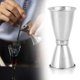 thumbnail image 2 of Vaso medidor de doble trago de acero inoxidable para barman, 4,2 x 4,2 x 9 cm, herramienta de primera calidad para preparar cócteles, 2 of 8