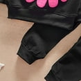 thumbnail image 7 of CZHQWE Winter Clothes For Toddler Girls 2T Girl Clothes Toddler Girl Clothes Fall Outfits Long Sleeve Sweatshirt Tops + Pants Set 2-3 Years Black, 7 of 7
