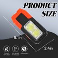 thumbnail image 4 of HIBIBUD Small Flashlight,Repair Portable Lights Flashlight Battery Powered,Can Be Hung and Adsorbed Keychain Light,Orange, 4 of 7