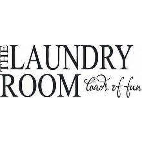Laundry Room Loads Of Fun Picture Art 17"X30" -Home Decor Vinyl Wall Decal