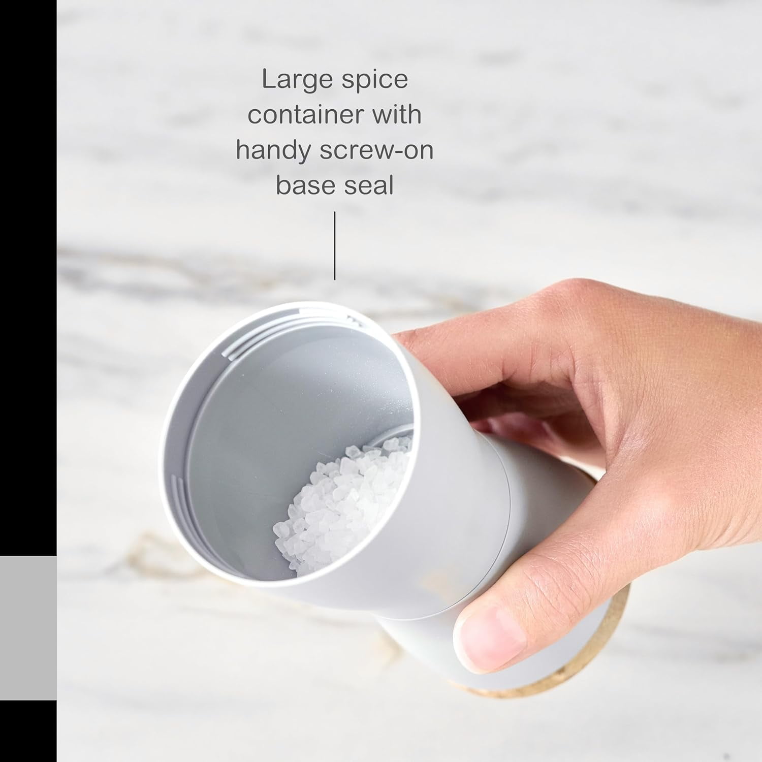 Twin Salt and Pepper Mill Gift Set - Adjustable Manual Grinder for Fine to Coarse Spices