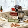 thumbnail image 5 of Santa Hat Style Layered Tray Ornament - Desktop Decor For Festive Holiday Tabletop Display & Home (C), 5 of 7