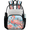 Multicolor 3, variant on Jiaoprinted Spring Summer Clear Backpack for Stadium Events, Transparent Backpacks See Through Plastic Bag for Concerts & Work, Red Poppy