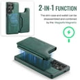 thumbnail image 2 of Dteck for Samsung Galaxy S25 Ultra Magnetic Case with Detachable Wallet Card Holder, Compatible with MagSafe, RFID Blocking Credit Slots Kickstand Shockproof Phone Cover for Women Men,Green, 2 of 6