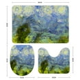 thumbnail image 3 of GZHJMY Bathroom Mat set of 3， Mountain Landscape of Forests 3 Pieces Bath Mats Set for Bathroom, Vintage Style Non-Slip Washable Cover Floor Rug Decorations for Kitchen Bathroom Bedroom, 3 of 6