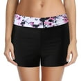 thumbnail image 1 of Bonneuitbebe Women‘s High Waist Swim Shorts With Pocket Drawstring Drawstring Bikini Bottom, 1 of 9