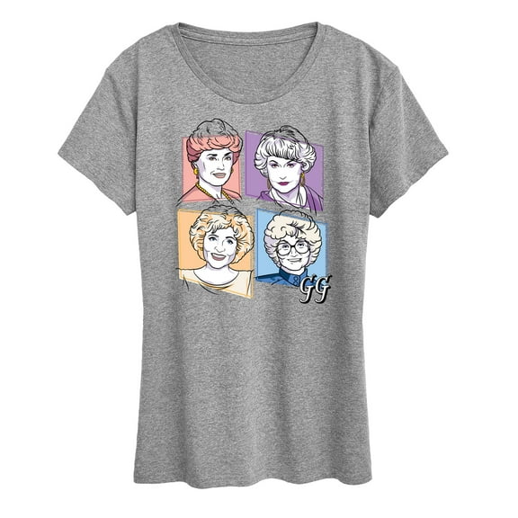 Golden Girls - Golden Girls Character Grid - Women's Short Sleeve Graphic T-Shirt
